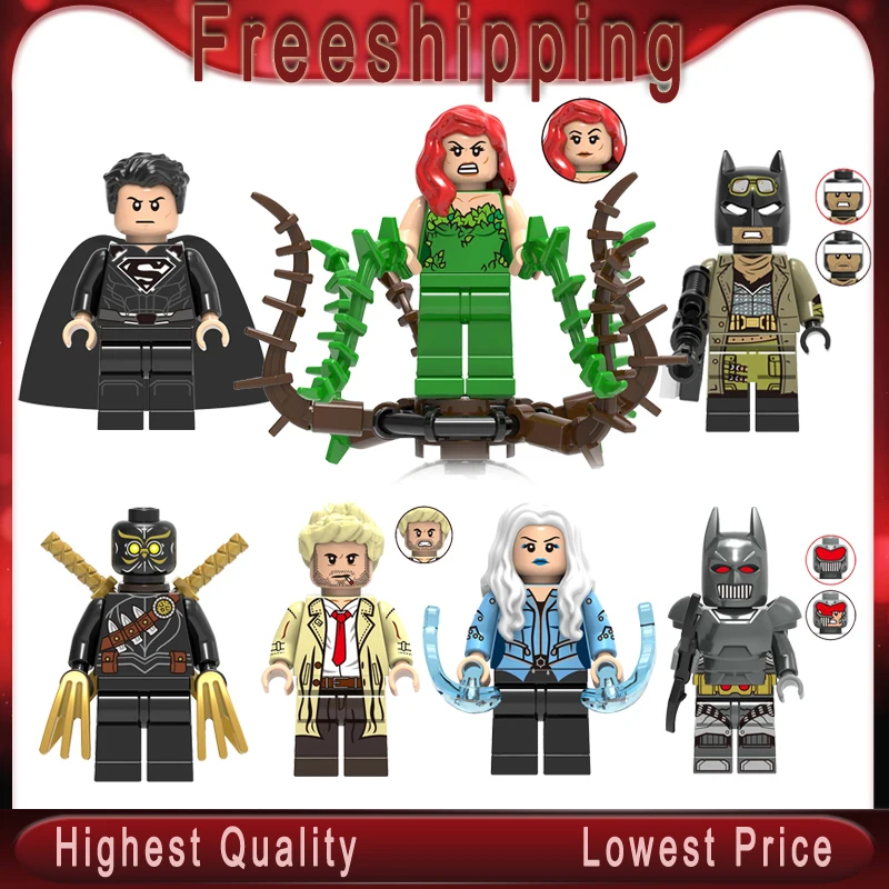 

Super Heroe Talon John Constantine Poison Ivy Killer Frost Batman Building Blocks For Children Toys kids X0238