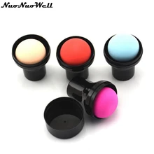 Фонд Губка Косметические Puff с ручкой Стиль BB крем-пудра Гладкий макияж Косметические губки Puff с крышками