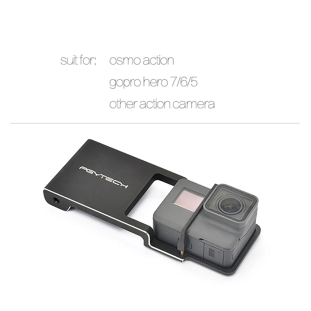 PGYTECH DJI OSMO ACTION Adapter для Gopro Hero 6 5 4 3 Osmo Mobile Mount Plate аксессуары для экшн-камеры