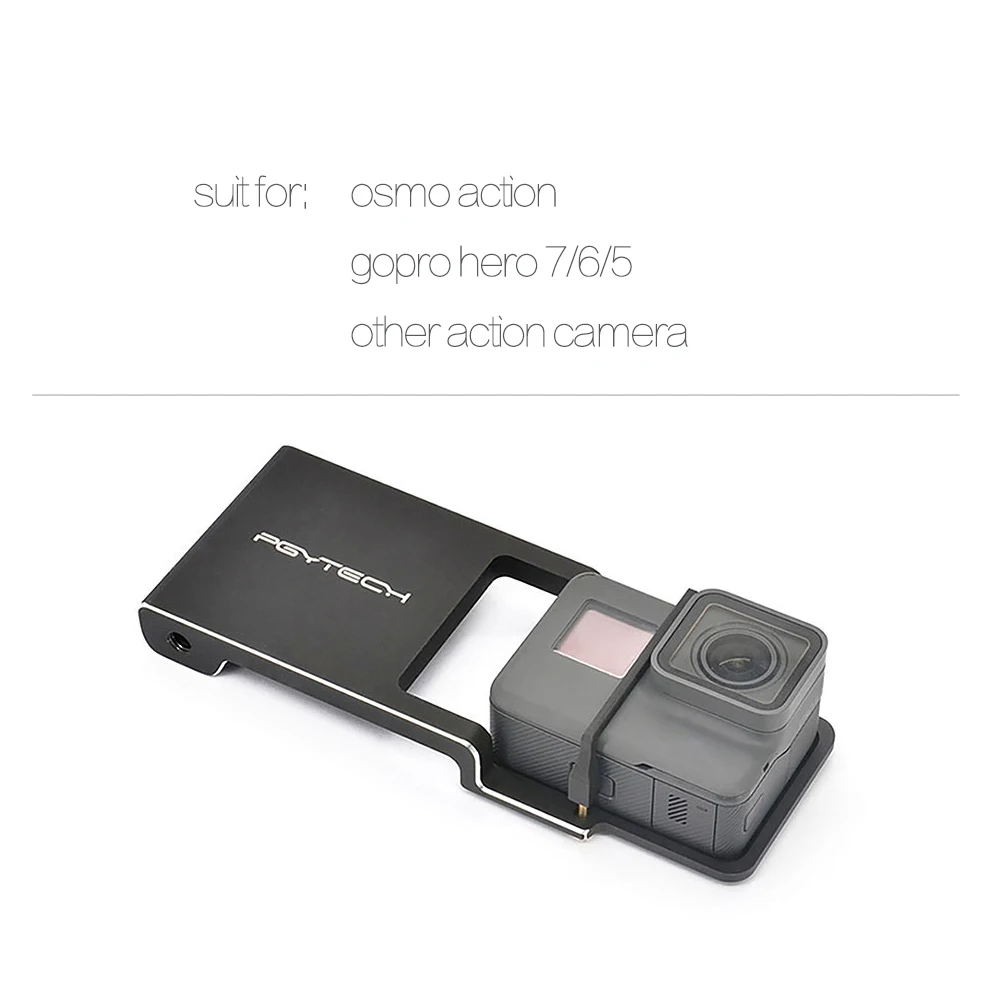 PGYTECH DJI OSMO ACTION Adapter для Gopro Hero 6 5 4 3 Osmo Mobile Mount Plate аксессуары экшн камеры|Чехлы