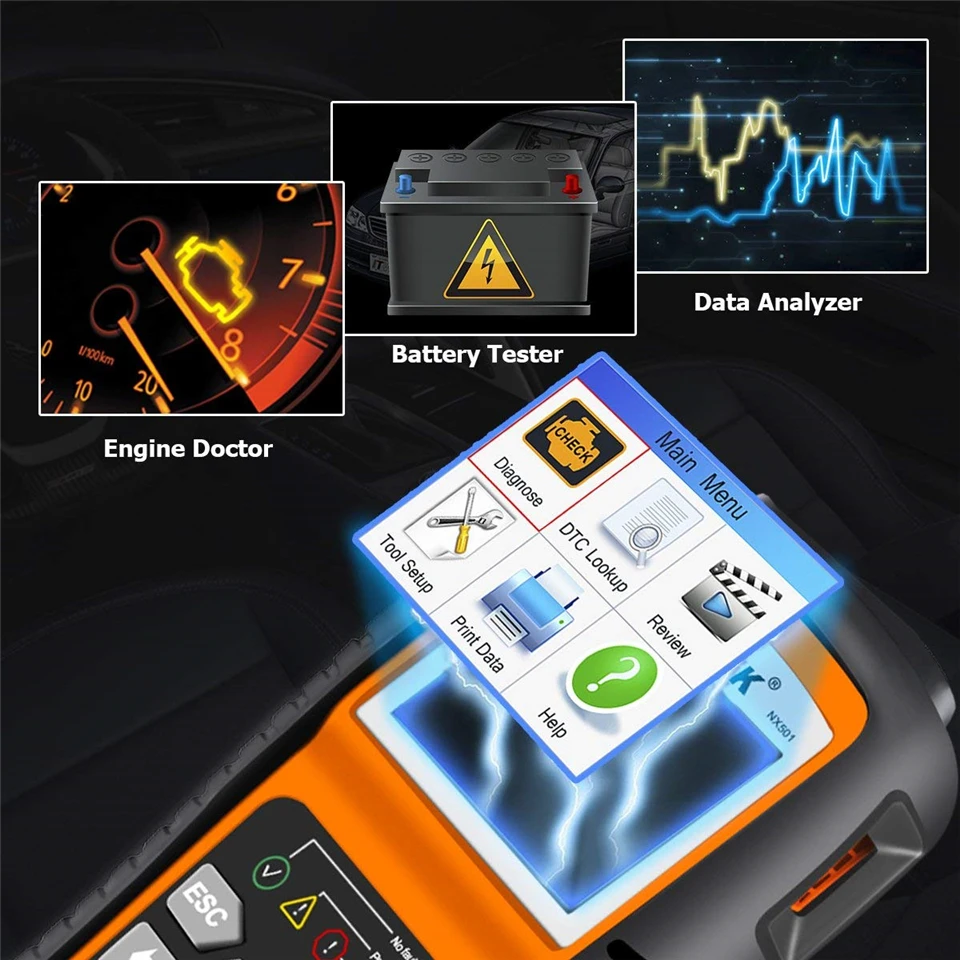 Универсальный сканер OBD2 автомобильный диагностический для диагностики