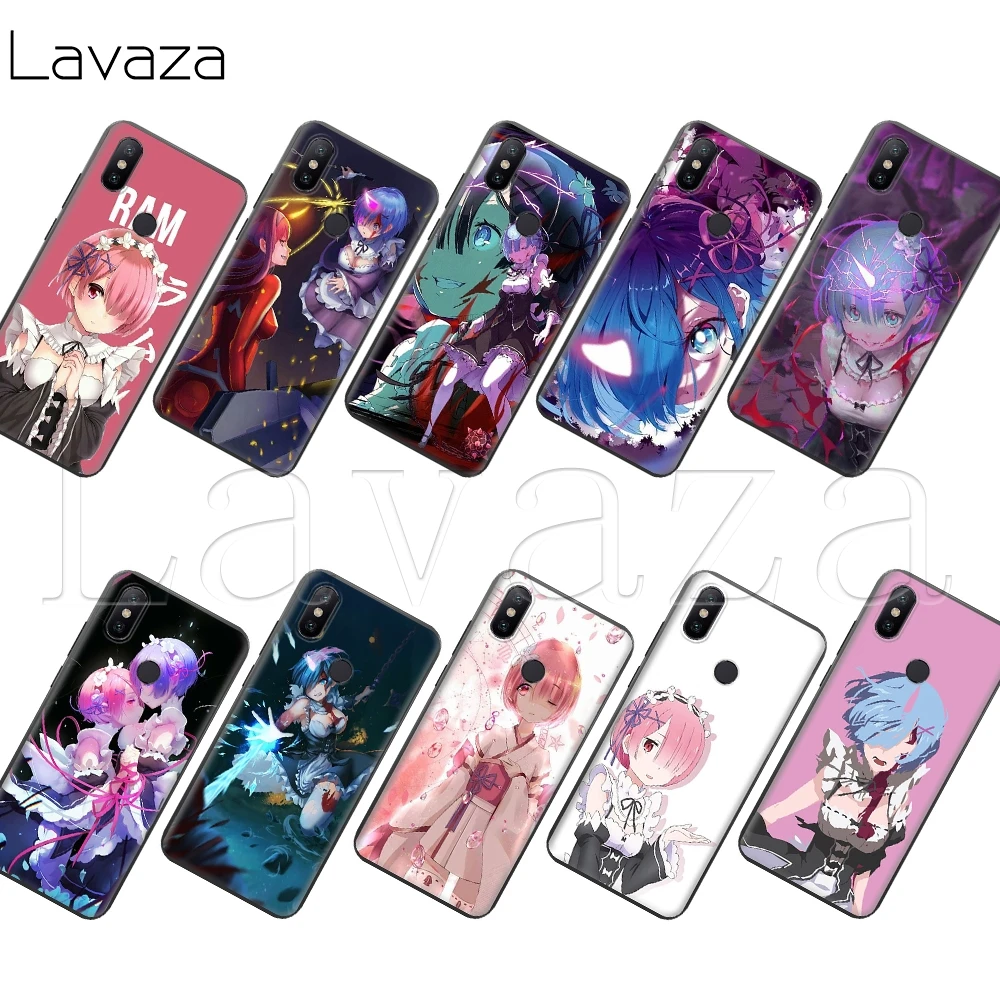 

Lavaza Re Zero Rem Ram Maid Twins Soft Silicone Case for Xiaomi Redmi MI 8A 9 9T CC9 CC9E A3 7A K20 Pro