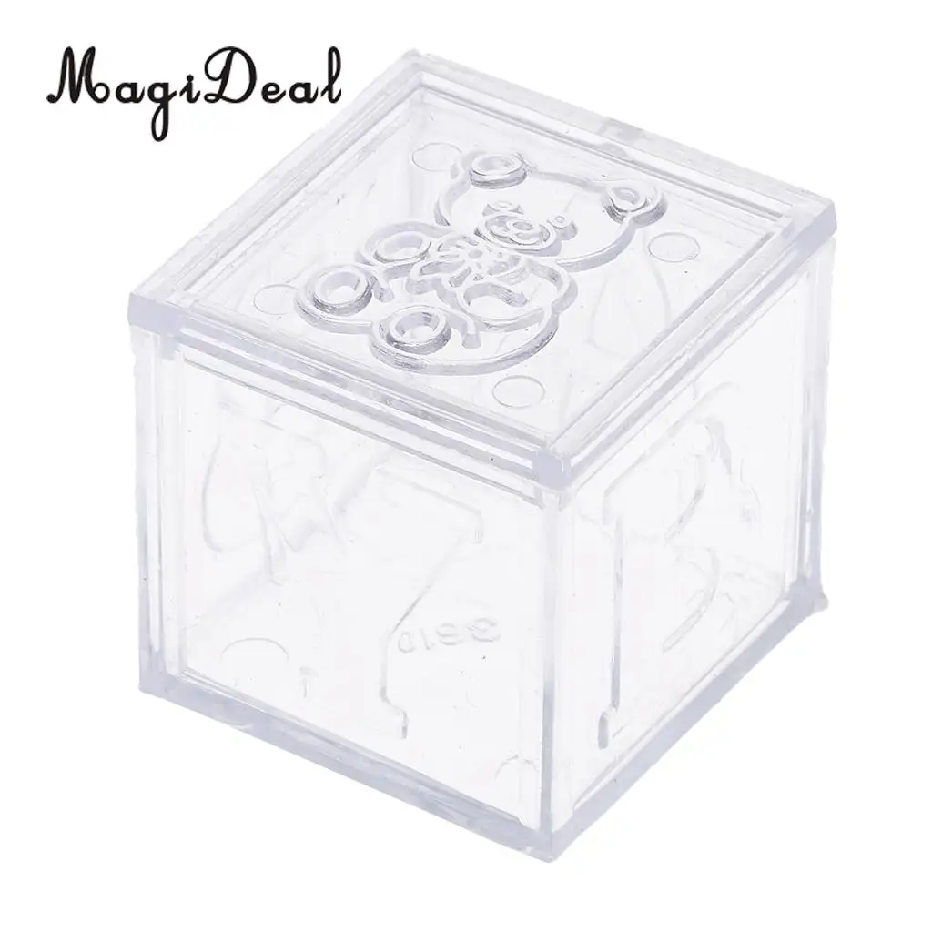 MagiDeal Building Blocks Candy Box Wedding Baby Shower Party Gift Favor 3 Colors Choose