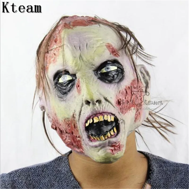Анфас дьявол страшное лицо маска для Косплэй маска зомби ужасный маскарадный взрослых Призрак Хэллоуин театральная бутафория вечерние