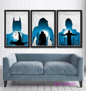 

Batman Trilogy Justice League 3 Pieces Canvas Painting Print Living Room Home Decor Modern Wall Art Oil Painting