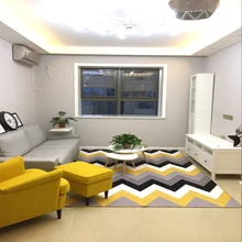 Современные Геометрические полосы ковер спальня гостиная диван прикроватный прямоугольный напольный коврик