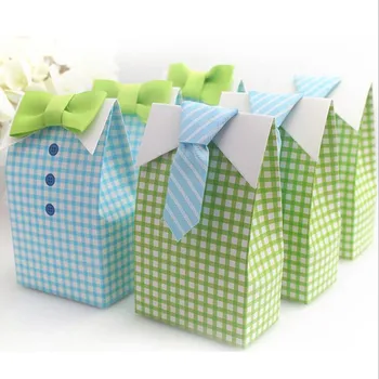 

Free Shipping 100 pcs Bow Tie Wedding Favor Boxes Wedding Candy Box baby shower souvenir baby