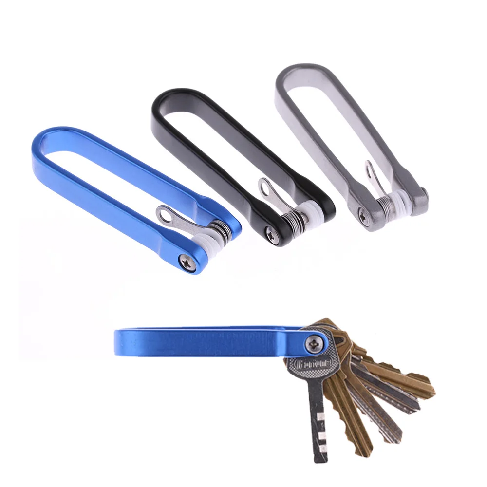 1PC Unisex Portable Keychain Mini Tool U Style Key Clip Smart Sticks Hard Oxide Aluminum Folder Pocket Key Holder Clip Organizer 1PC Unisex Portable Keychain Mini Tool U Style Key Clip Smart Sticks Hard Oxide Aluminum Folder Pocket Key Holder Clip Organizer