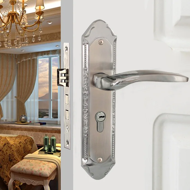 

Fechadura Digital Manufacturers Selling Modern Aluminium Alloy Of Hand Lock Yellow Bronze Titanium Interior Door Solid Wood