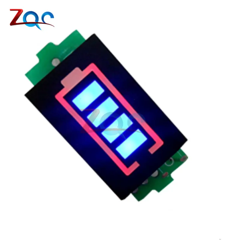 1S одиночный индикатор емкости литиевой батареи 3,7 в 4,2 в синий дисплей тестер заряда батареи для электромобиля Li-po Li-ion