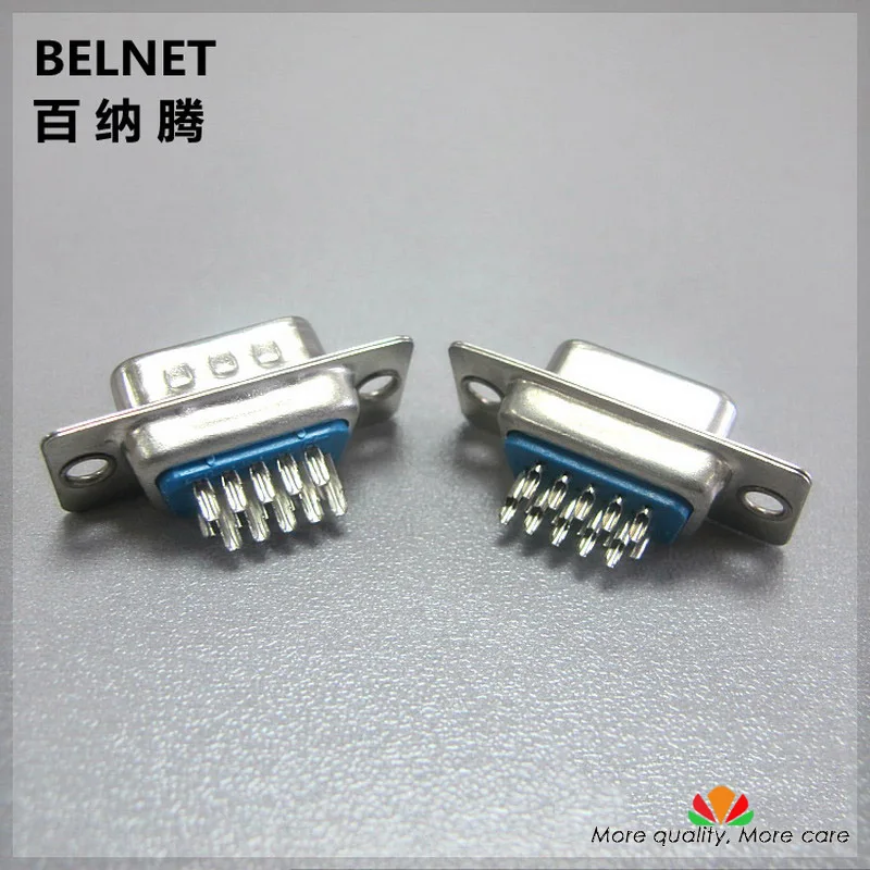 High quality VGA plug 15 pin / hole Three rows DB15 female DB15 male
