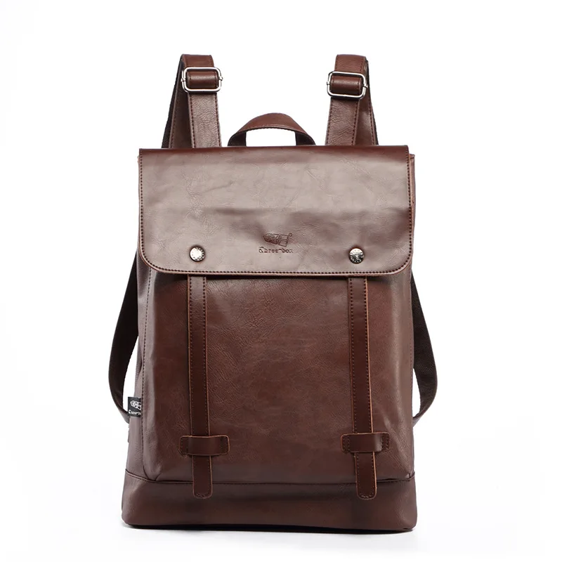 Three-box Brand Men's Large Capacity Laptop Backpack For Travel Casual Men Daypacks Leather Travle Backpack Male Mochila