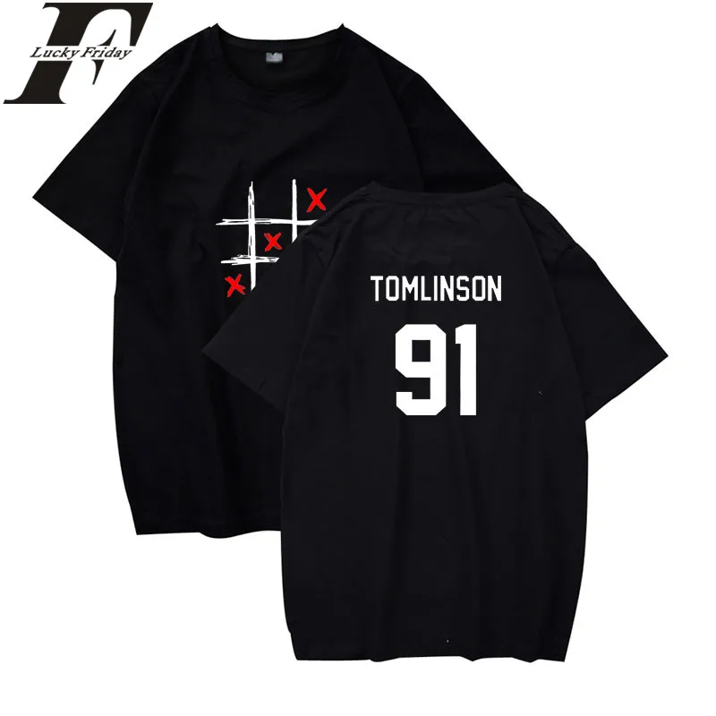 LUCKYFRIDAYF Louis Tomlinson One Direction Short Sleeve T-shirt Men/Women Summer Cotton Tshirt Men Casual Clothes Plus Size 4XL