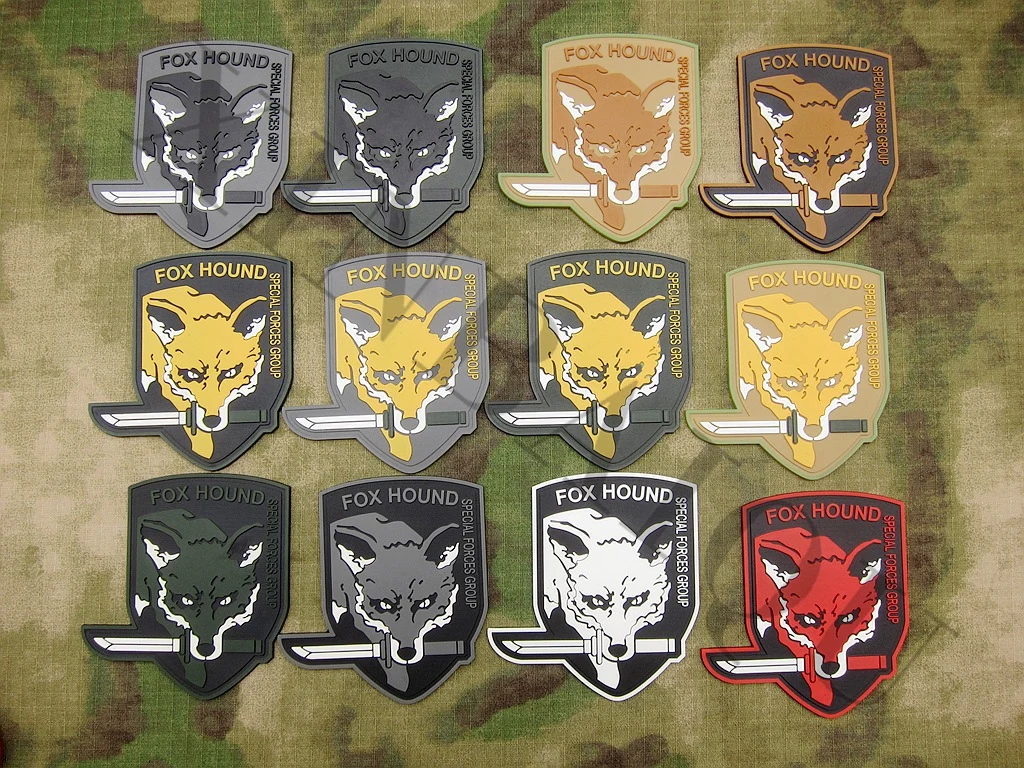 

PVC patch Metal Gear Solid MGS FOX HOUND SPECIAL FORCE GROUP Hook on