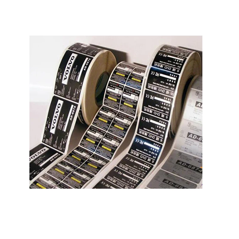 Прямое производство на заказ клейкие ПВХ наклейки-этикетки из ПЭТ печати, глянцевая Водонепроницаемая наклейка рулон, цветной напечатанный виниловый стикер