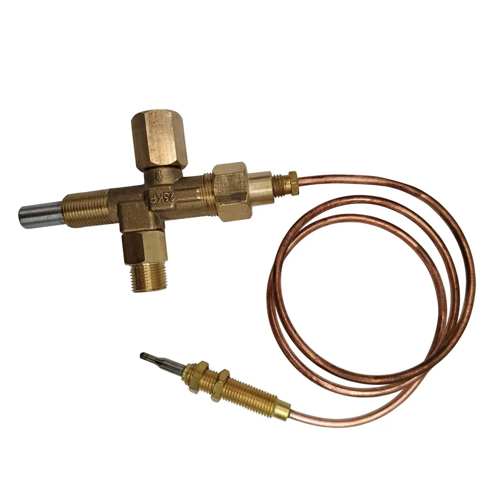 Válvula de Controle Broche do Gás com Grupo Inteiro do Termopar 1 do Impulso do Lpg das Peças do Calefator do Broche Grupo 600mm M12 * do Gás com