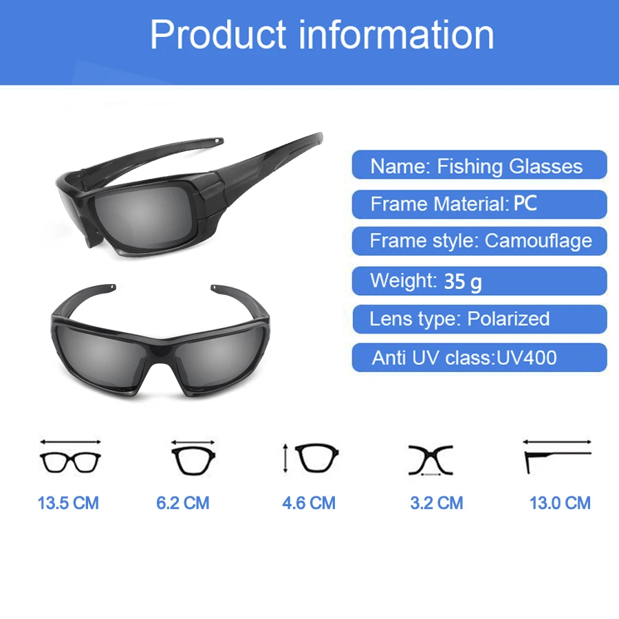 NEWBOLER поляризационные очки, очки для рыбалки, сменные линзы, мужские спортивные очки для вождения, велоспорта, UV400, солнцезащитные очки Gafas de pesca