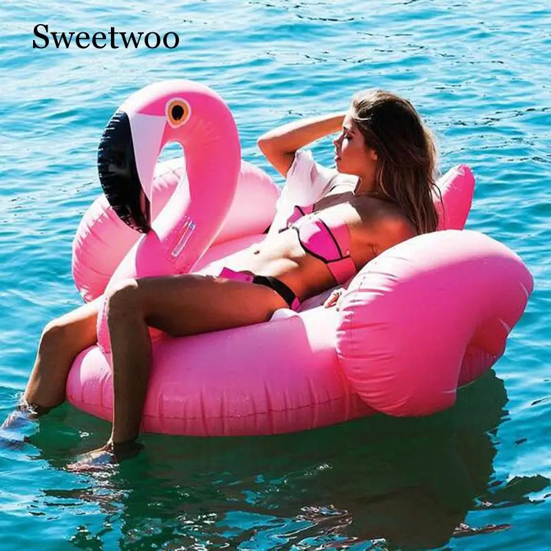 

Giant Inflatable Flamingo 60 Inches Unicorn Pool Floats Tube Swimming Ring Circle Water Mattress Bed For Adults Party Toys