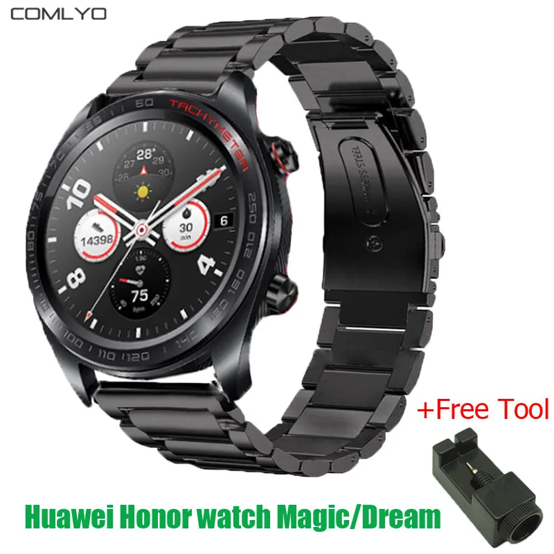 Быстрый выпуск для huawei honor watch magic/dream ремешок из нержавеющей стали металлический браслет Смарт-часы 22 мм watch2 pro браслет