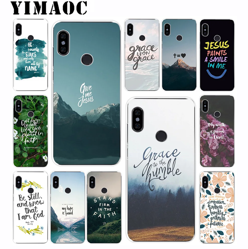 Мягкий силиконовый чехол YIMAOC Bible verse Jesus для Xiaomi Redmi 6 6A 5A 5 S2 Puls Note 8 7 4X4 4A Pro Go |