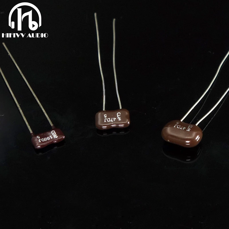 Hifi радиальные серебряные конденсаторы слюды США CDM 5pf 10pf 22pf 33pf 100pf 240pf 330pf 560pf