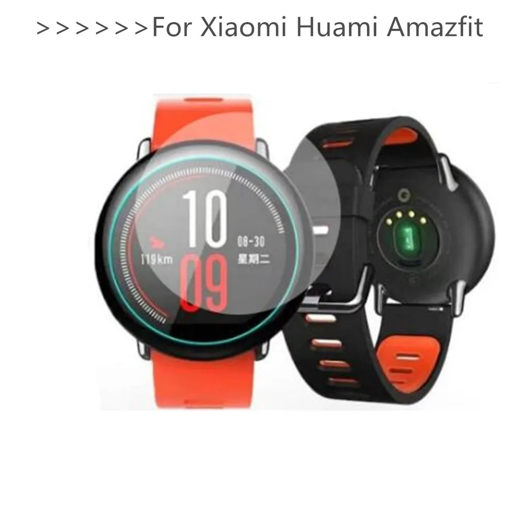 

2 Pcs Screen Protector Film for Xiaomi Huami Amazfit Pace GPS Sports Smart Watch Premium 2.5D 9H Clear Tempered Glass Film Guard