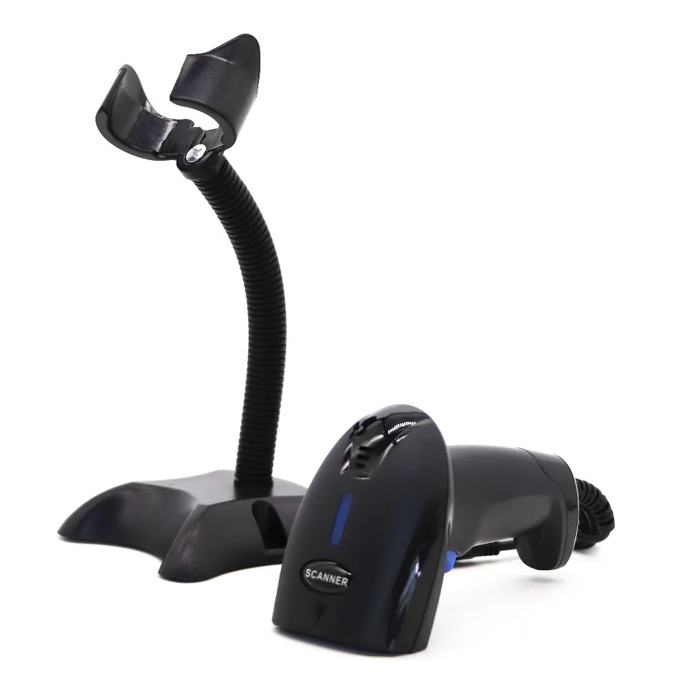 Hot Selling 1Pc New Handheld Wired 1D CCD Barcode Scanner POS 2D Bar Code Scanning Red Light Reader With USB Cable