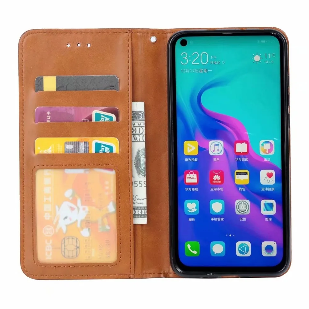Для huawei nova 4 чехол Магнитная Подставка Крышка huawei nova 4 чехол для телефона вьетнамки из искусственной кожи слот для карты Крышка защитный экран