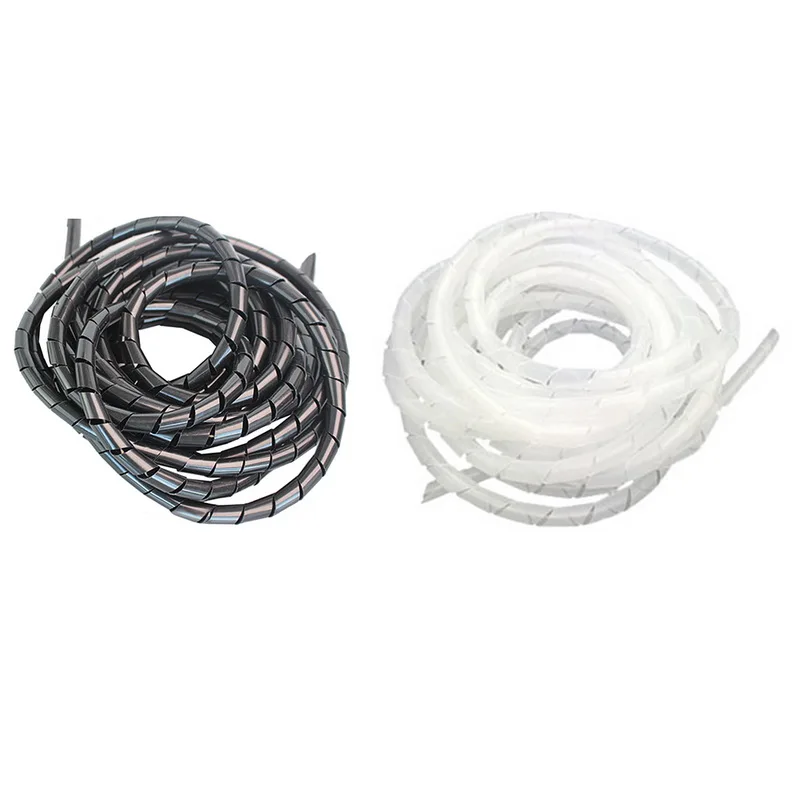 

Urijjk Flexible Manage Cord For PC Computer Home Hiding Cable Multi-function Cable Wire 7m/pack Spiral Wire Organizer Wrap Tube