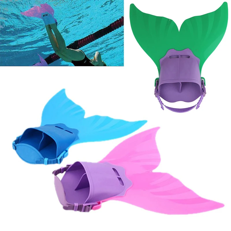 

Kid Children Swimming Fins Mermaid Swim Fin Diving Monofin Swimming Foot Flipper Training Shoes Tail Diving Feet Tail Monofins