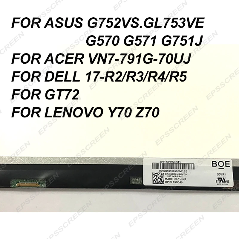 17,3 дюймовый utral тонкий ips FHD экран 30 PIN панель LP173WF4-SPF1/NV173FHM-N41/B173HAN01.0/01,1 дисплей монитор