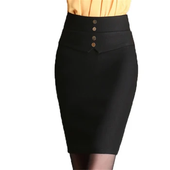 

S~XXXL 2017 Spring Summer New Elegant Sexy Bodycon Slim Bandage High Waist Mini OL Women Pencil Skirt Office Work Formal