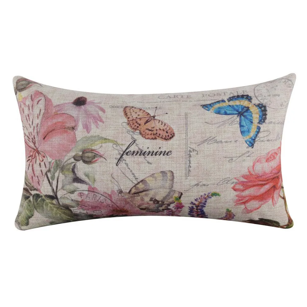 New Qualified Cushion Cover Rectangle Linen Square Throw Flax Pillow