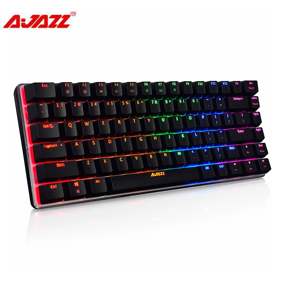 Ajazz AK33 82 keys USB Wired Russian/English Keyboard RGB