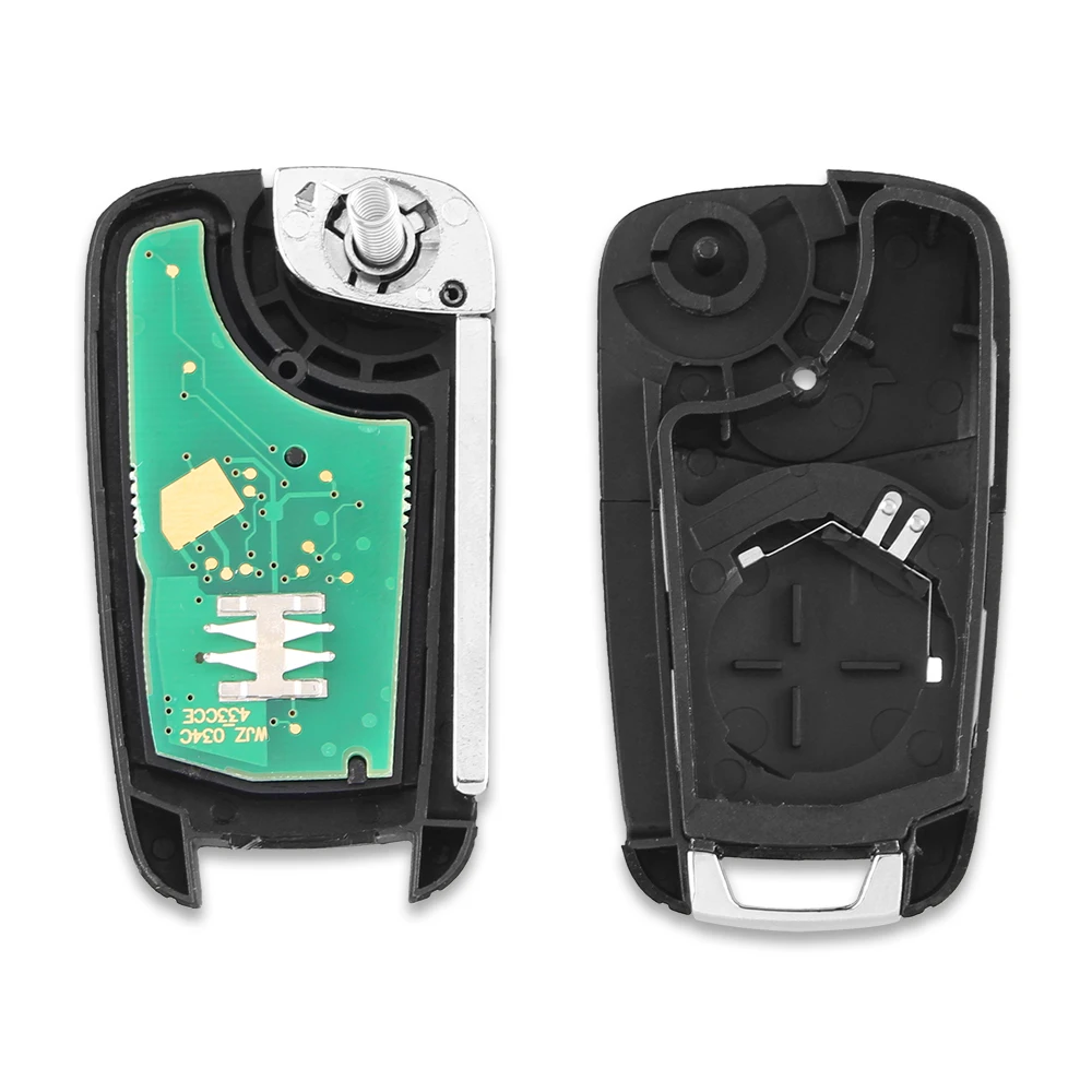 KEYYOU 2/3/4 кнопки Автомобильный Брелок дистанционного управления с ключом 433 МГц с ID46 чип для Chevrolet Cruze Malibu Aveo Spark Sail orlando HU100 лезвие