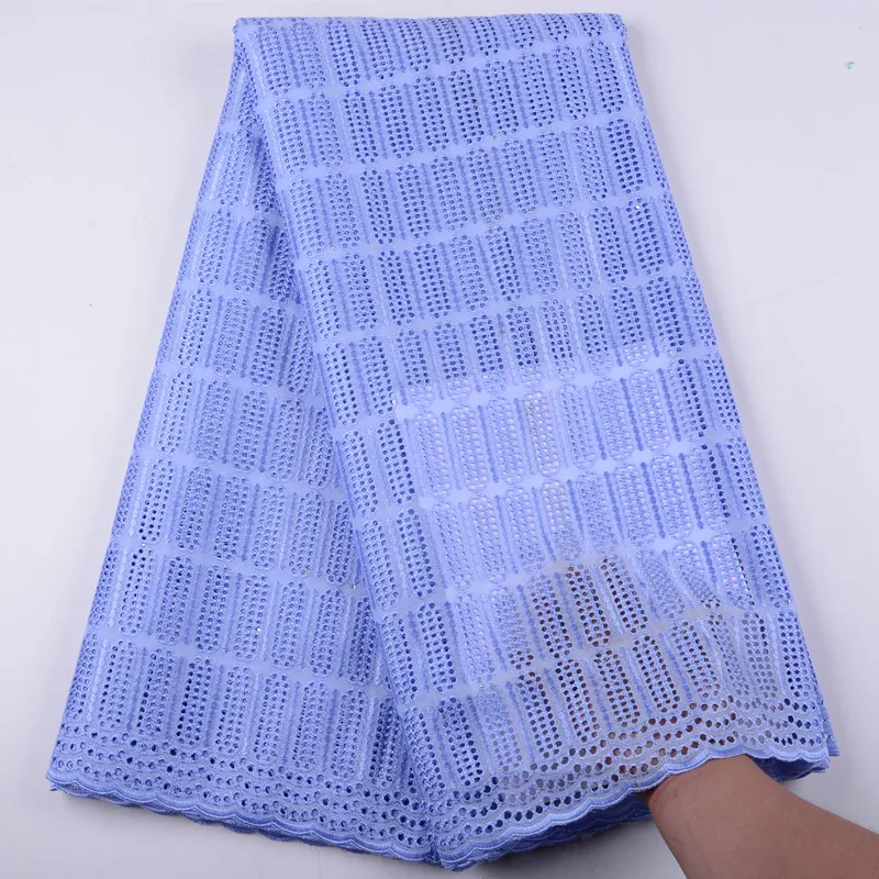 

African Cotton Swiss Voile Lace Fabric High Quality Stones Swiss Voile Lace In Switzerland Cotton Lace Fabric A1434