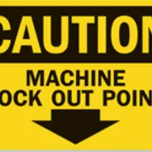200 шт. 20x15 см предупреждение машина Блокировка точки механика операции индикация, пункт № CA07