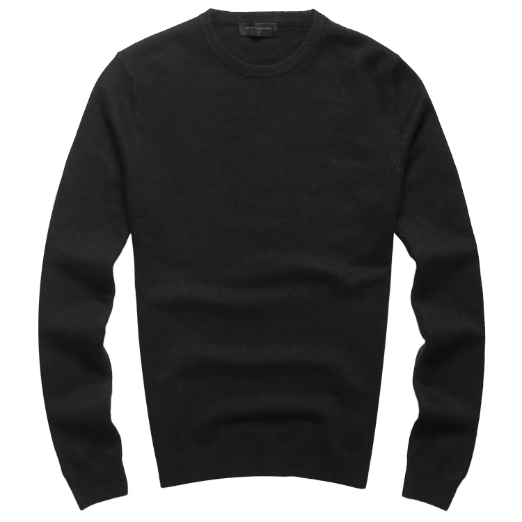 Мужской зимний свитер, чистый Толстый Тонкий теплый хлопковый шерстяной повседневный мужской брендовый Модный пуловер с круглым вырезом, качественные пуловеры в европейском стиле J742