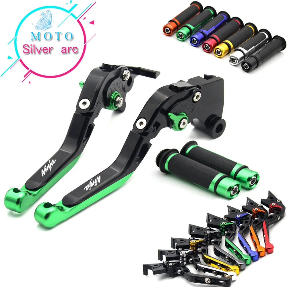 

CNC Folding Brake Clutch Levers Handlebar Hand Grips 1 Set For KAWASAKI NINJA 300R 300 R 2013-2017 NINJA 250R 2008-2016 Z300