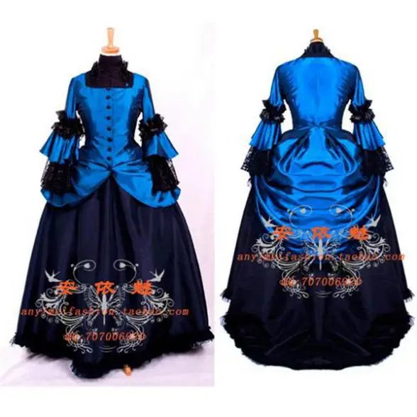 

Victorian Rococo Medieval Gown Ball Outfit Gothic Punk Dress Cosplay Costume Tailor-made[G701]
