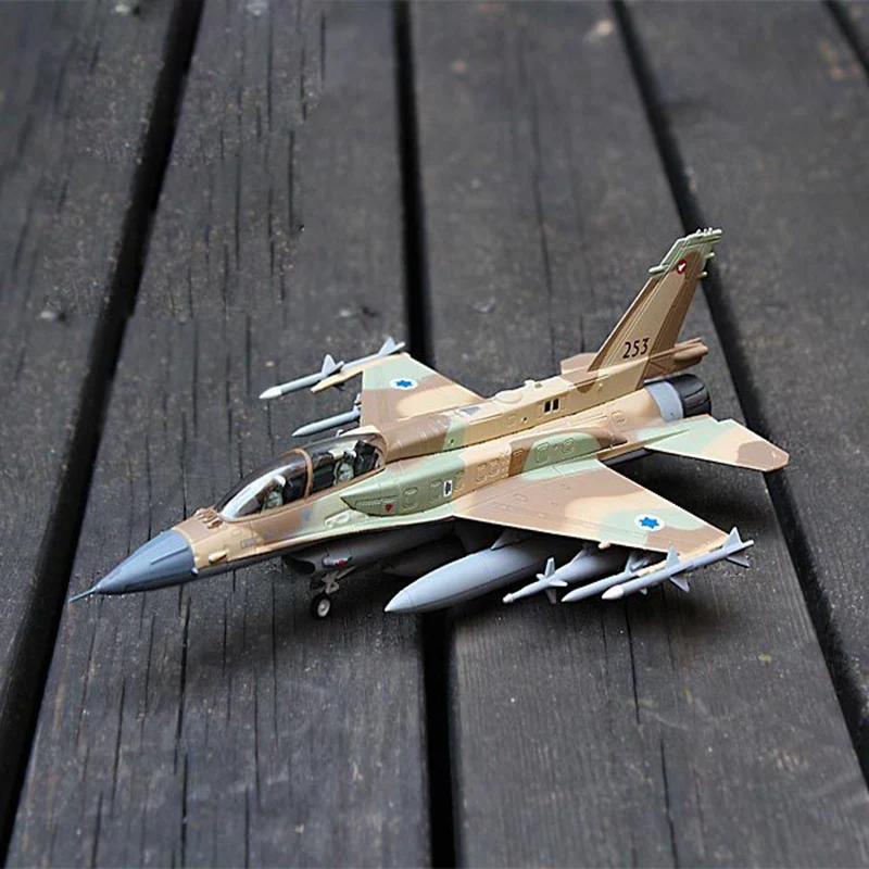 Военный сплав модель самолета истребитель Израиль F16I гроза Вторая мировая война классический Flight литья под давлением Масштаб Модель игрушки 1: 72