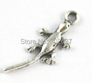 

150PCS Tibetan sivler lizard charms A15438