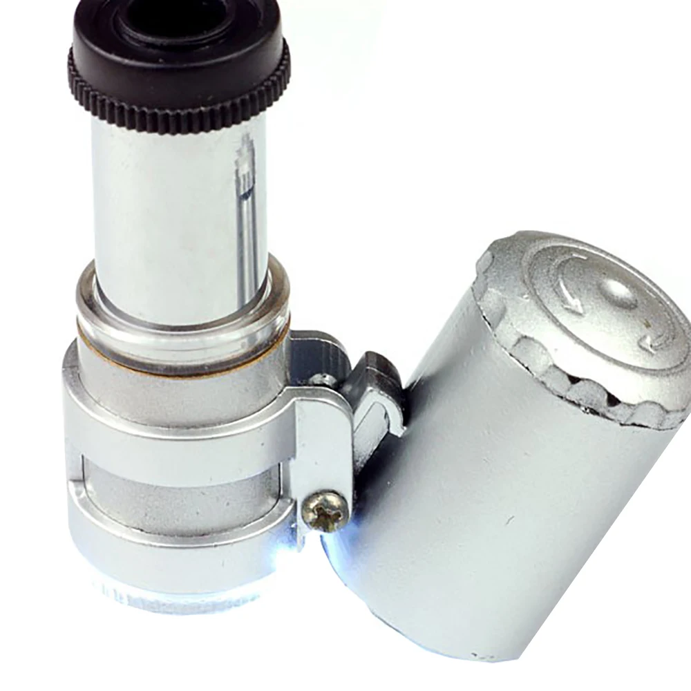 60X зум цифровой мобильный телефон объектив микроскоп Лупа с светодиодный светильник клип объектив для iPhone 6 5 5S samsung Galaxy Note 3 S4 sony