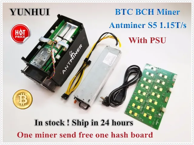 Us 89 2 Yunhui Btc Miner Used Antminer S5 1150g 28nm Bm1384 Bitcoin Mining Machine Asic Miner With Power Supply In Block Chain Miner From - 