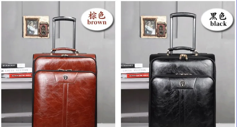 Travel tale 1" 20" дюймовый кожаный чехол в стиле ретро для путешествий чемодан коричневый посадки чемоданы и дорожные сумки на колесе