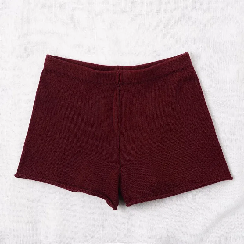 

Knitted Crimping Casual Elastic Waist Shorts Women New Arrival Fashion Summer Breathable High Waist Hot Shorts Feminino