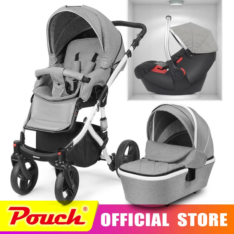 

2018 new baby stroller 2 in 1 3 in 1 high landscape stroller Free shipping in Russia