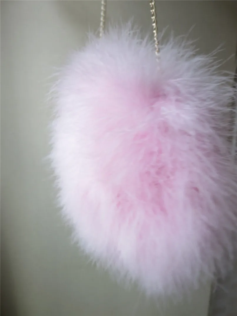 Женская сумка из натурального меха страуса, модная новая стильная маленькая сумка черного, розового цвета, 9 цветов, круглая меховая сумка S61