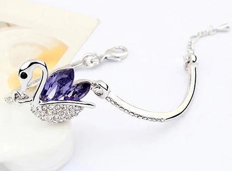 SPCLUB кристаллы от Swarovski браслеты женский браслет подарок на день Святого