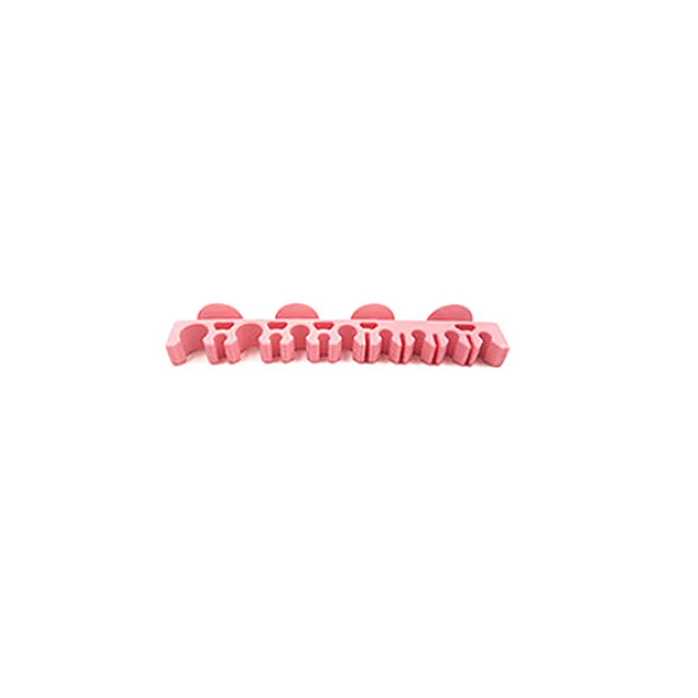 1 шт. держатель для кистей для макияжа силиконовый органайзер для кистей с 4 присосками для теней сушилка для кистей косметический инструмент для красоты - Handle Color: Розовый
